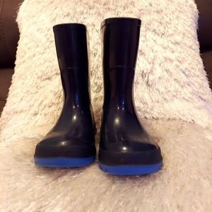 Rain Boots boys Waterproof navy Size 5/6